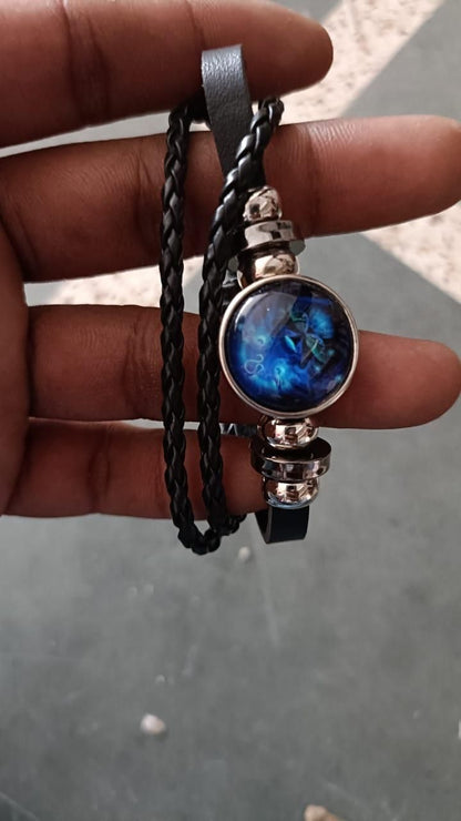 Zodiac Leather Braided Bracelet | 🔥FLAT 50% OFF SALE🔥